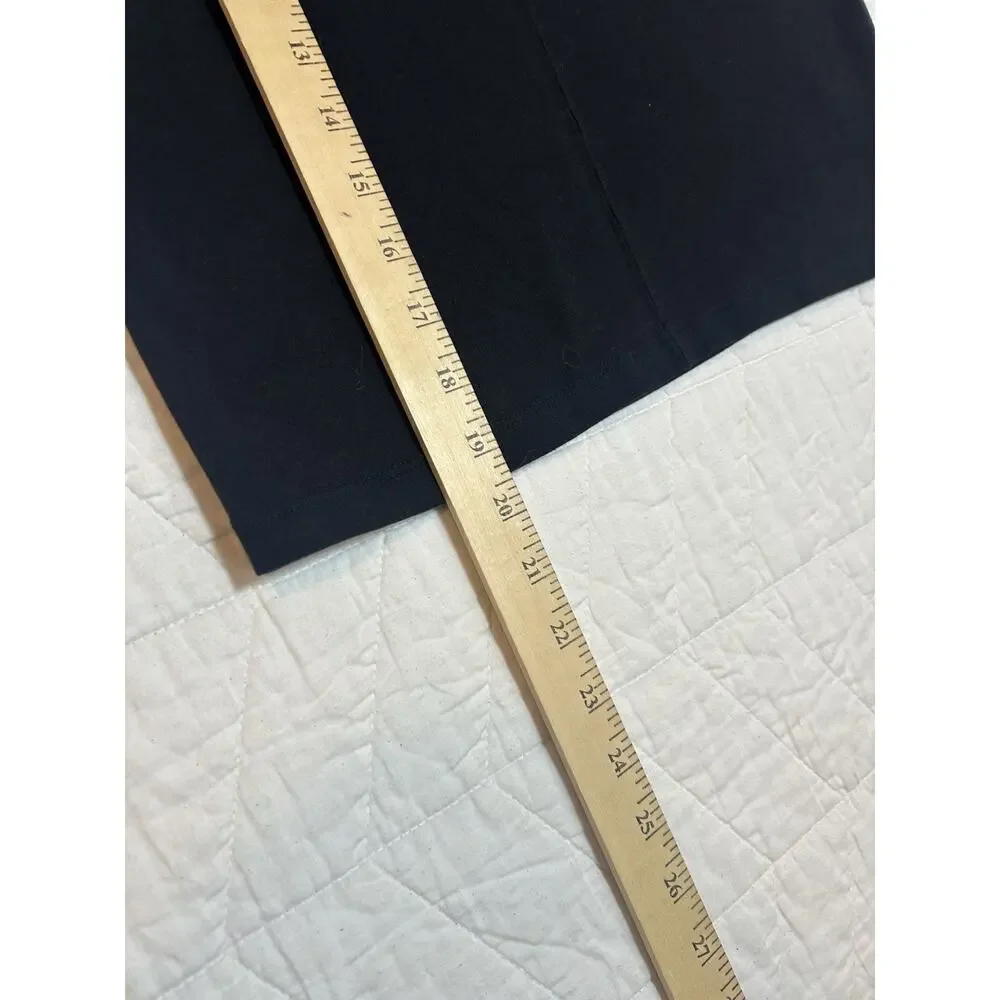 Evan-Picone Black Sleeveless Women's cotton Spandex tank top V-Neck Sz S vintage - Picture 3 of 5